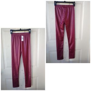 ASHA Faux Leather Leggings Pants Avant Garde Mobwife Streetwear Party Retro Sexy